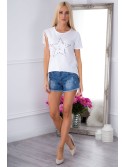 Jeansshorts mit Perlen 21577 – Online-Shop – Boutique